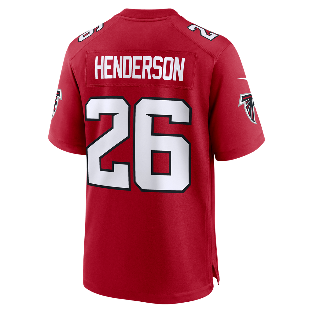 Atlanta Falcons CJ Henderson Nike Red Team Game Jersey product image 3, provided for visual reference and product detail