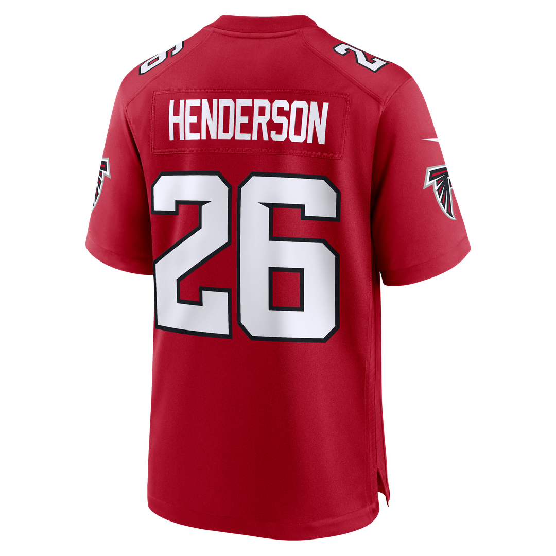 Atlanta Falcons CJ Henderson Nike Red Team Game Jersey product image 3, provided for visual reference and product detail