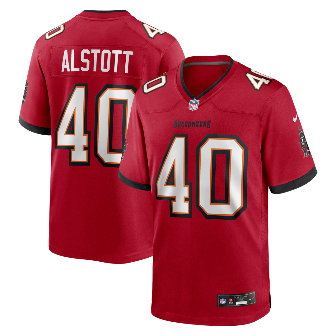 Tampa Bay Buccaneers Mike Alstott Nike Red Retired Player Game Jersey product image 1, provided for visual reference and