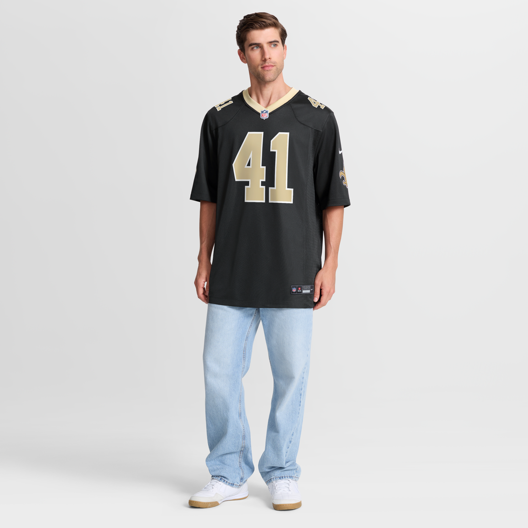 New Orleans Saints Alvin Kamara Nike Black Game Jersey product image 15, provided for visual reference and product detail