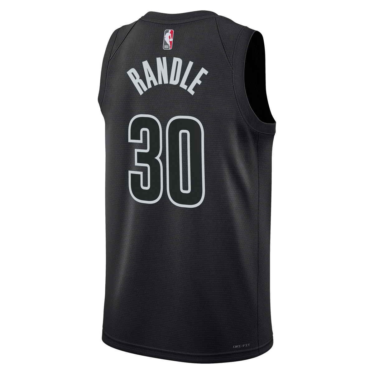 Brooklyn Nets Jordan Brand Statement Edition Swingman Jersey - Black - Julius Randle - Unisex product image 4, provided for