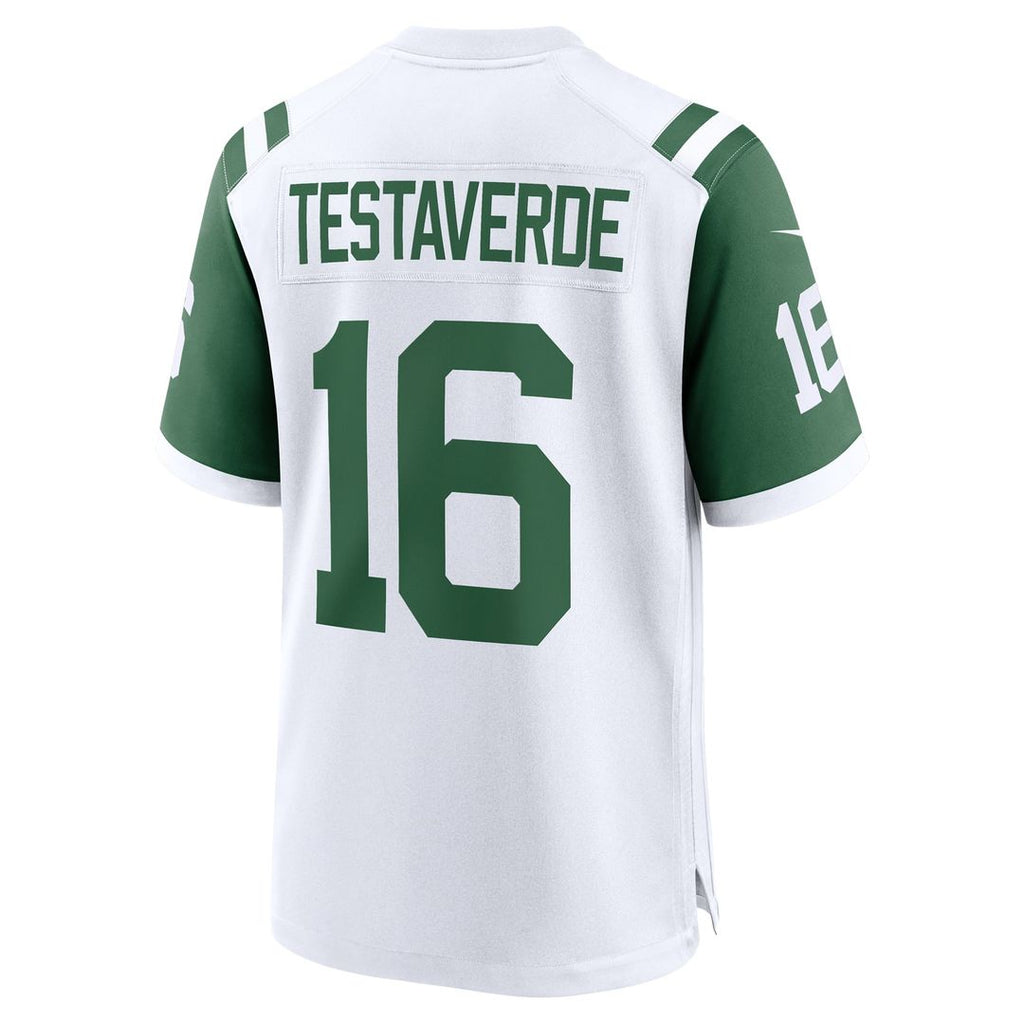 New York Jets Vinny Testaverde Nike White Retired Player Alternate Game Jersey product image 3, provided for visual