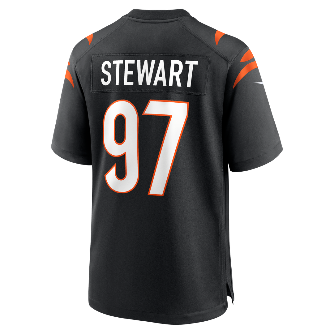 Cincinnati Bengals Shemar Stewart Nike Black Team Game Jersey product image 3, provided for visual reference and product