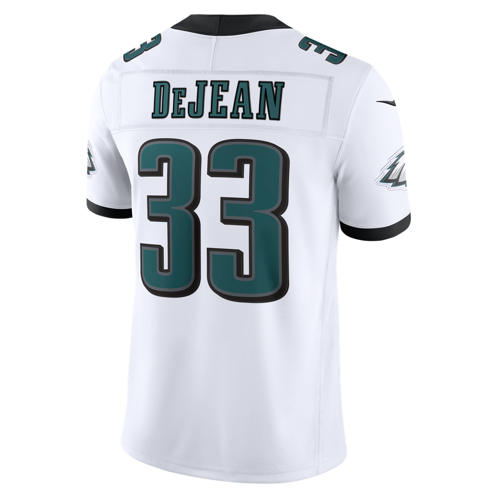 Philadelphia Eagles Cooper DeJean Nike White Vapor F.U.S.E. Stitched Limited Jersey product image 3, provided for visual