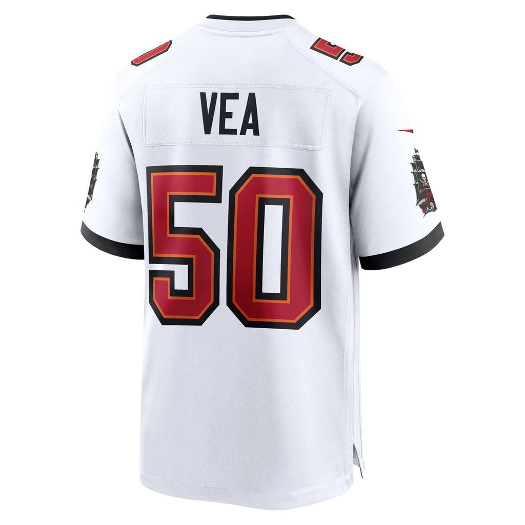 Tampa Bay Buccaneers Vita Vea Nike White White Game Jersey product image 3, provided for visual reference and product detail