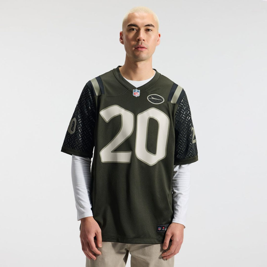New York Jets Breece Hall Nike Green Rivalries Collection Game Jersey product image 2, provided for visual reference and