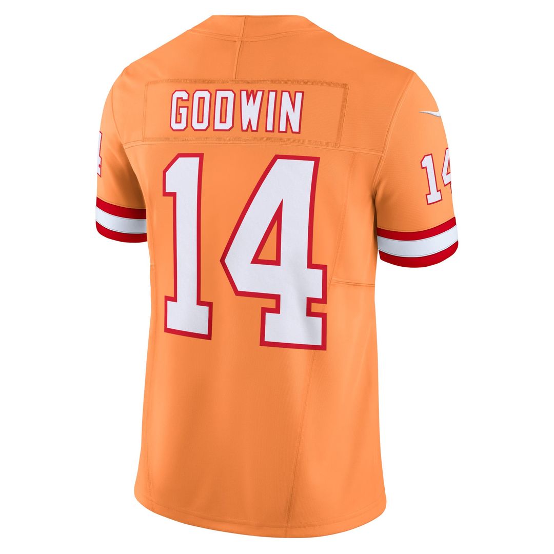 Tampa Bay Buccaneers Chris Godwin Nike Orange Vapor F.U.S.E. Limited Jersey product image 3, provided for visual reference