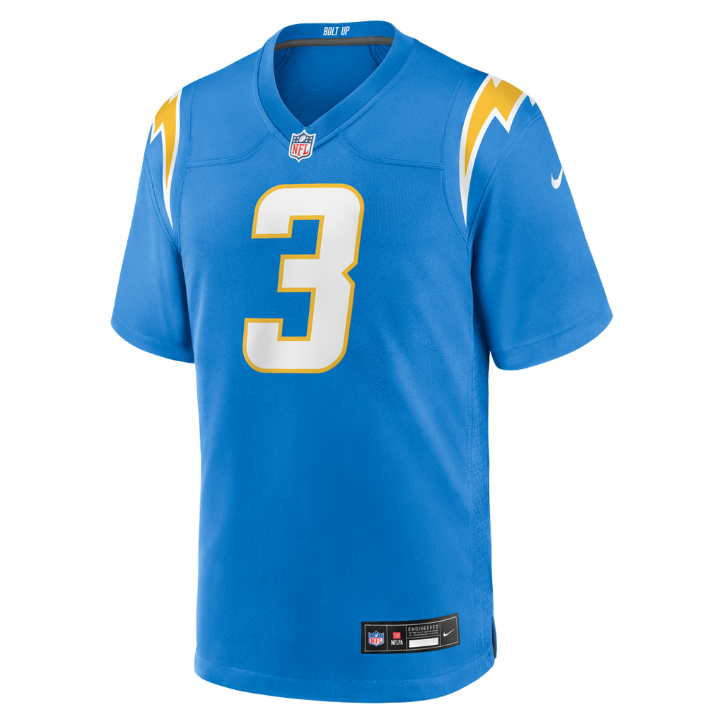 Los Angeles Chargers Derwin James Jr. Nike Powder Blue Game Jersey product image 2, provided for visual reference and