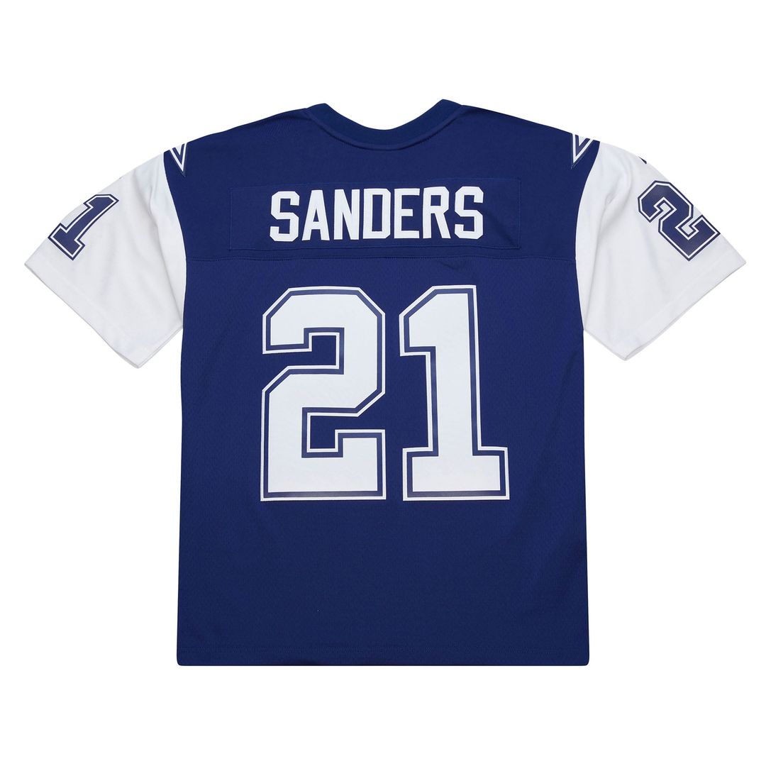 Dallas Cowboys Deion Sanders Mitchell & Ness Navy 1995 Legacy Replica Jersey product image 3, provided for visual reference