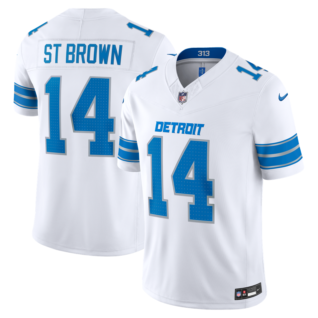 Detroit Lions Amon-Ra St. Brown Nike Black Alternate Vapor F.U.S.E. Stitched Limited Jersey product image 21, provided for