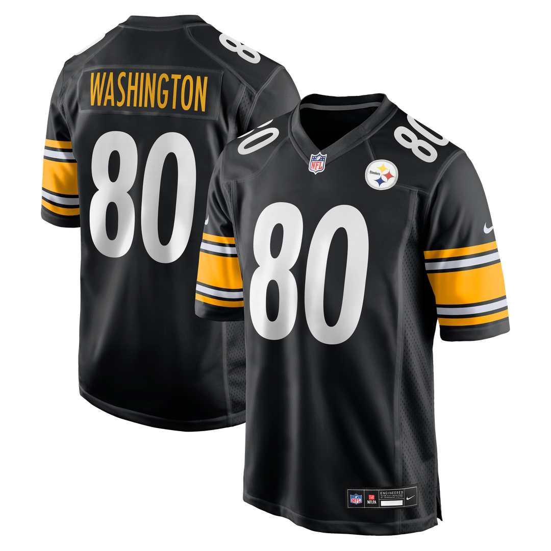 Pittsburgh Steelers Darnell Washington Nike Black Game Jersey product image 1, provided for visual reference and product