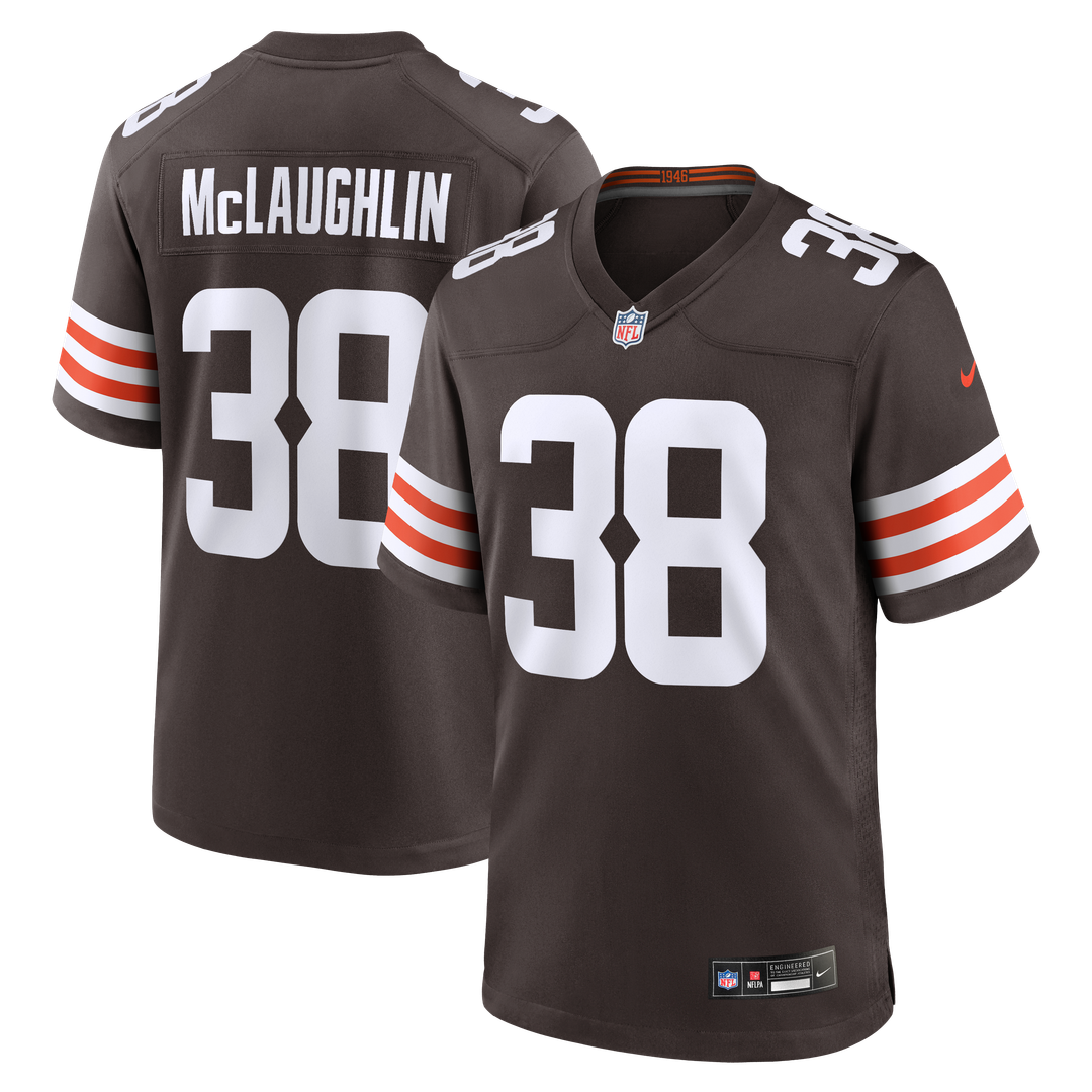 Cleveland Browns Jaleel McLaughlin Nike Brown Team Game Jersey product image 1, provided for visual reference and product