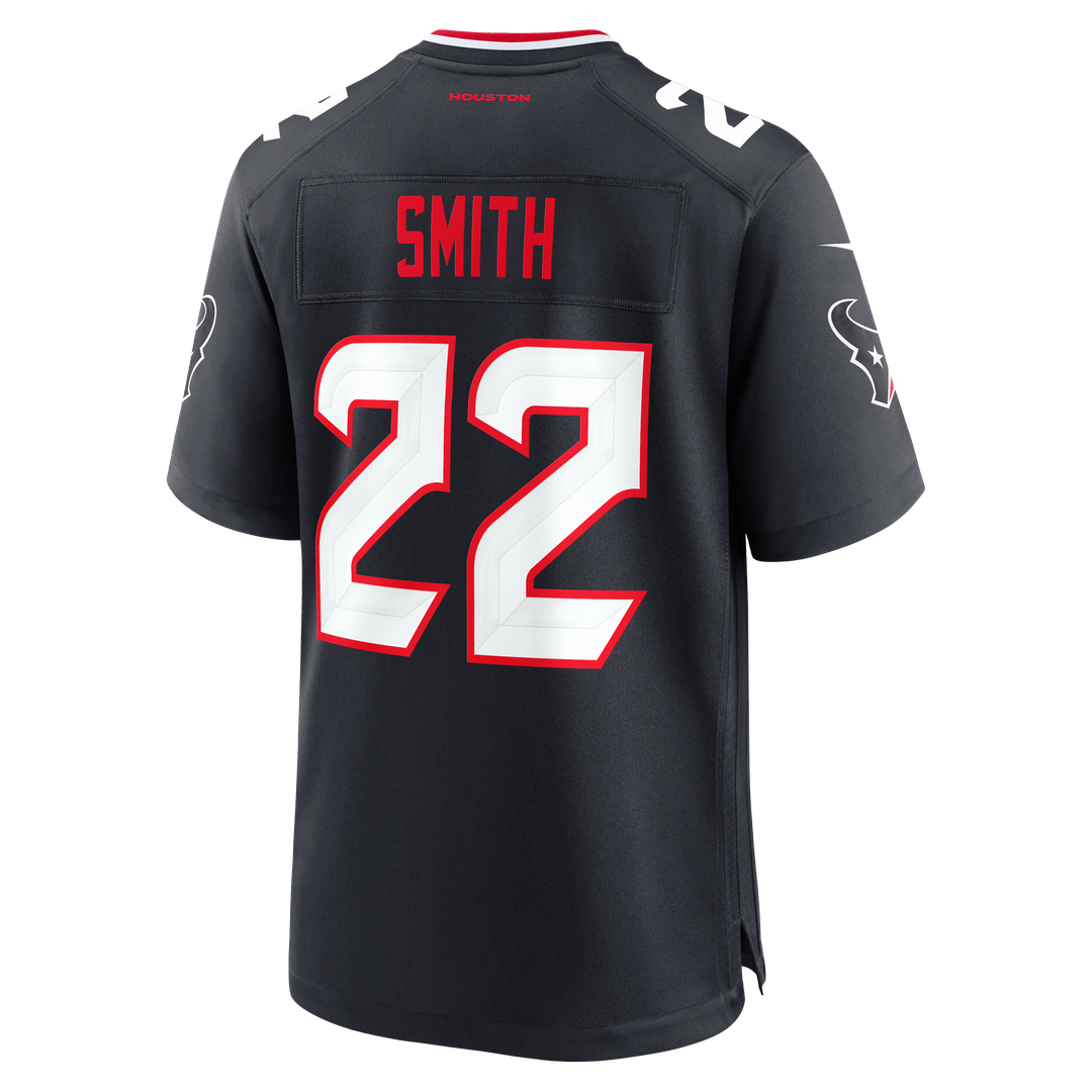 Houston Texans Jaylin Smith Nike Navy Team Game Jersey product image 3, provided for visual reference and product detail