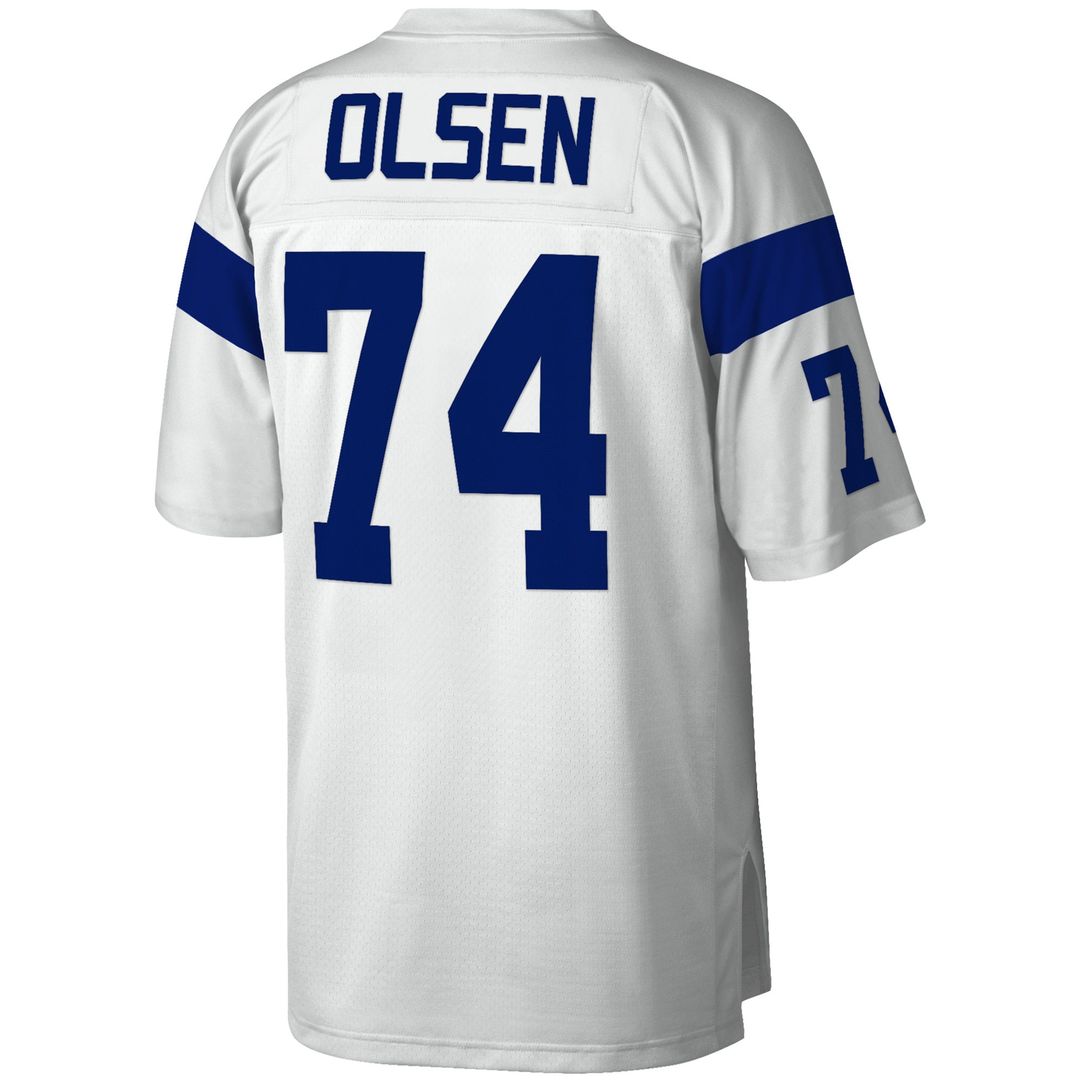 Los Angeles Rams Merlin Olsen Mitchell & Ness White Legacy Replica Jersey product image 3, provided for visual reference and