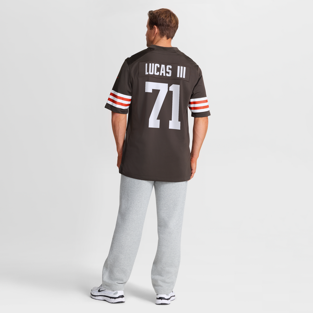 Cleveland Browns Cornelius Lucas Nike Brown Team Game Jersey product image 8, provided for visual reference and product