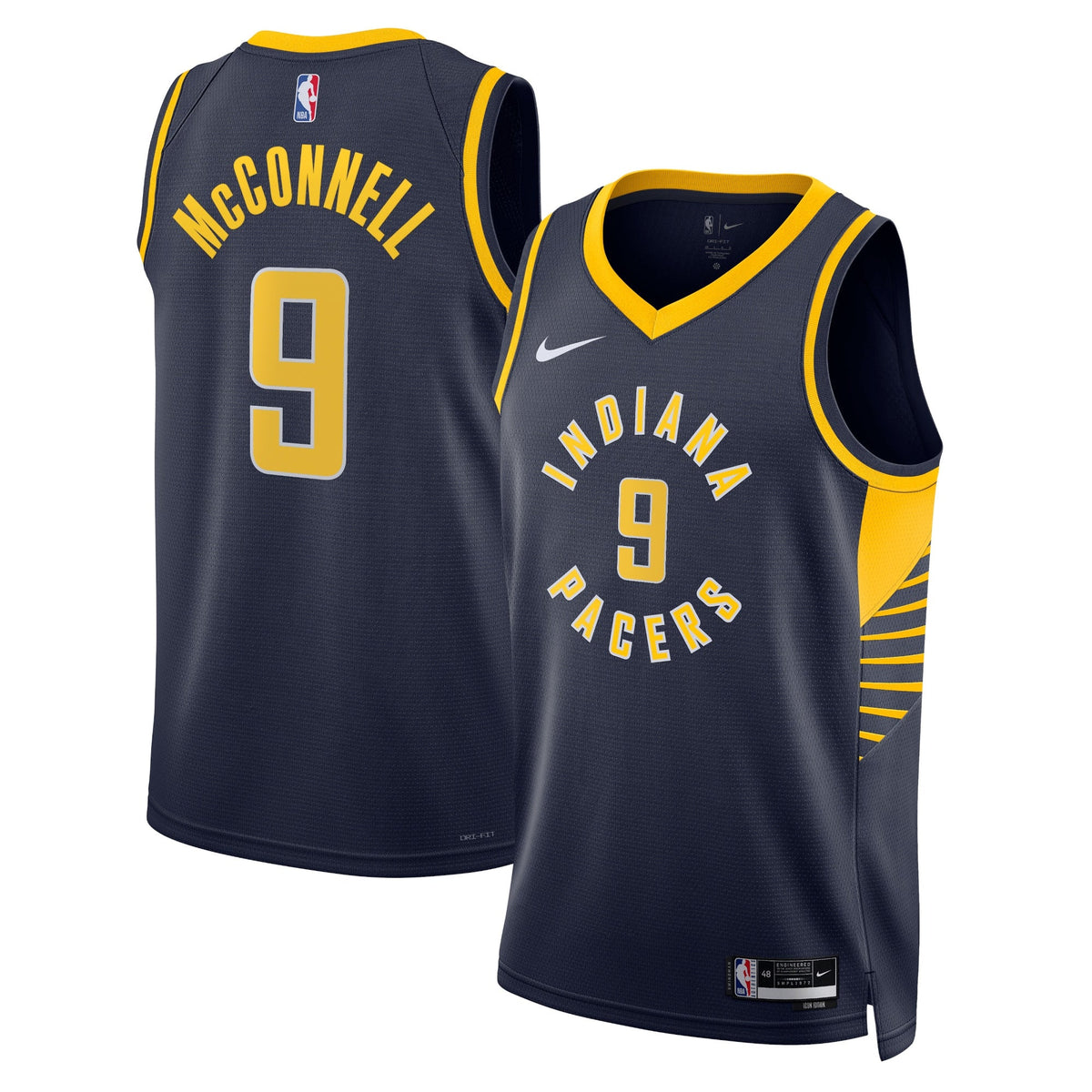 Indiana Pacers Nike Icon Edition Swingman Jersey - Navy - T.J. McConnell - Unisex product image 1, provided for visual
