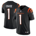 Cincinnati Bengals Ja'Marr Chase Nike Black Vapor Untouchable Limited Jersey product image 1, provided for visual reference