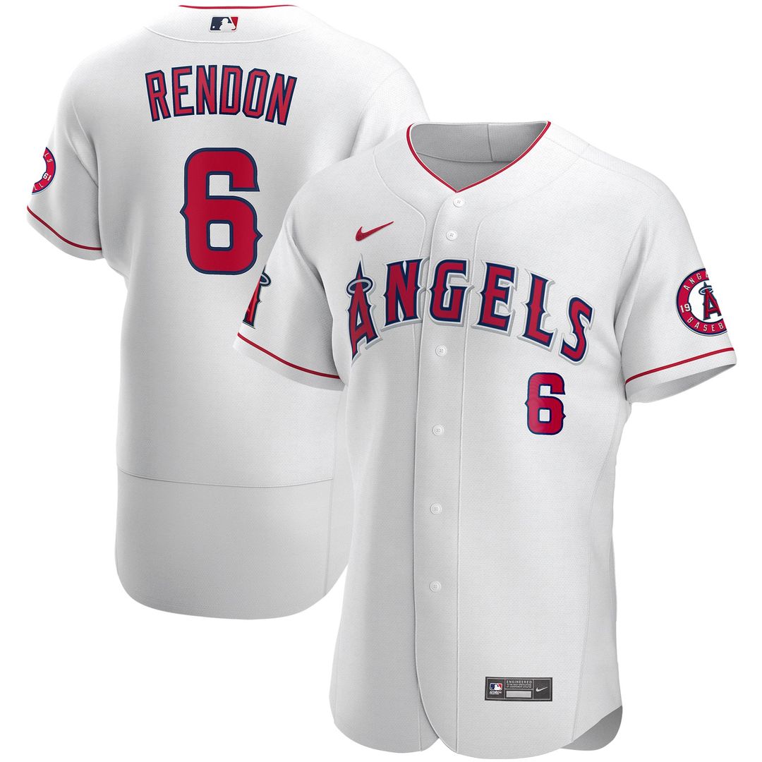 Los Angeles Angels Anthony Rendon Nike White Authentic Player Jersey product image 1, provided for visual reference and