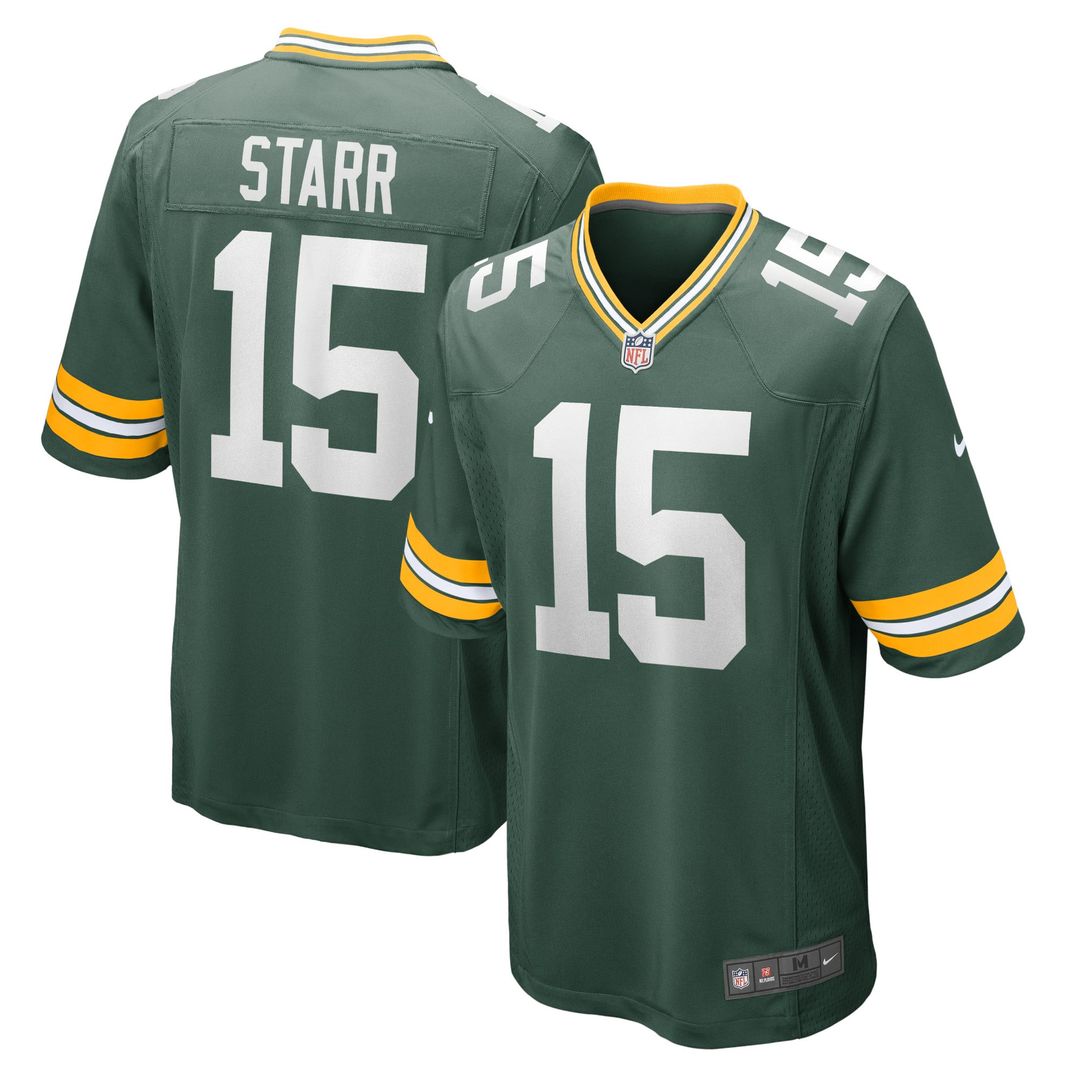 Green Bay Packers Bart Starr Nike Green Retired Player Game Jersey product image 1, provided for visual reference and