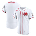 Cincinnati Reds Nike White Home Sponsor Patch Authentic Jersey product image 1, provided for visual reference and product