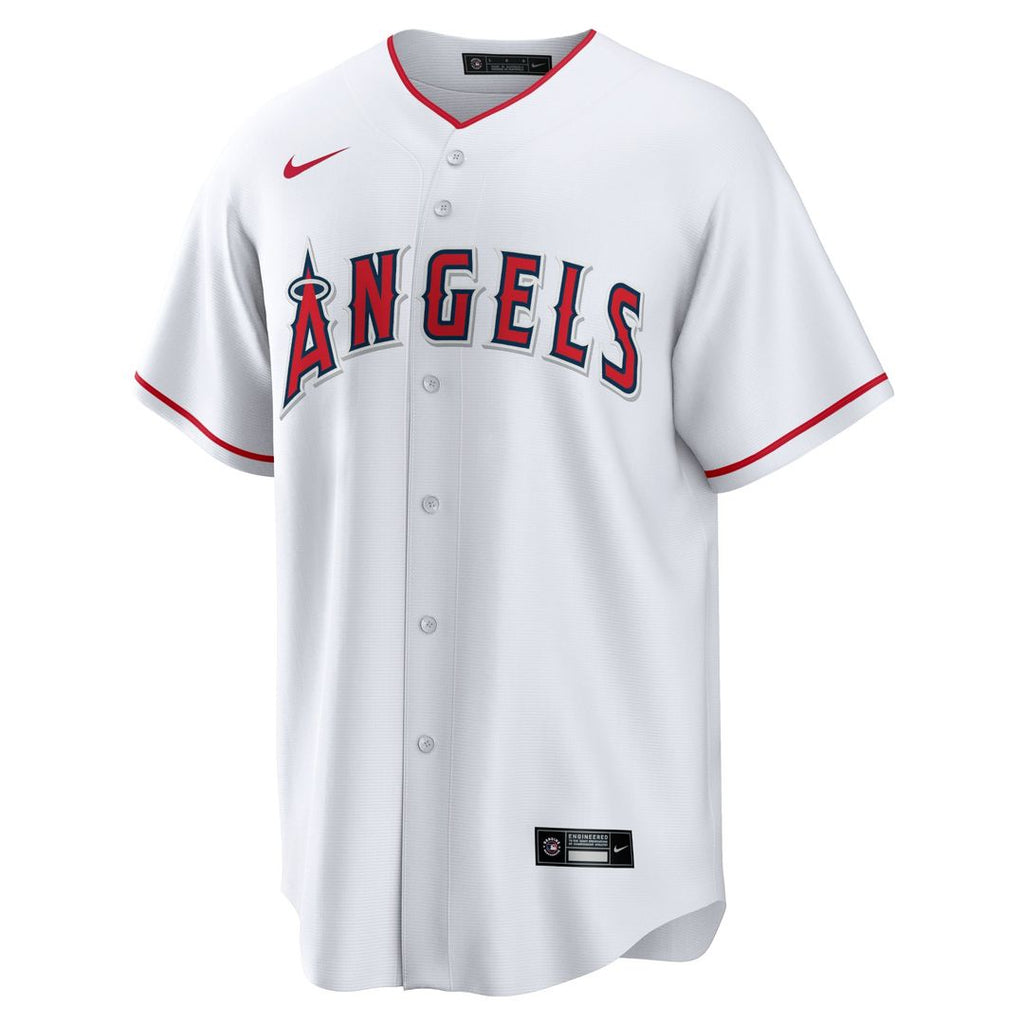 Los Angeles Angels Nike White Home Blank Replica Jersey product image 2, provided for visual reference and product detail