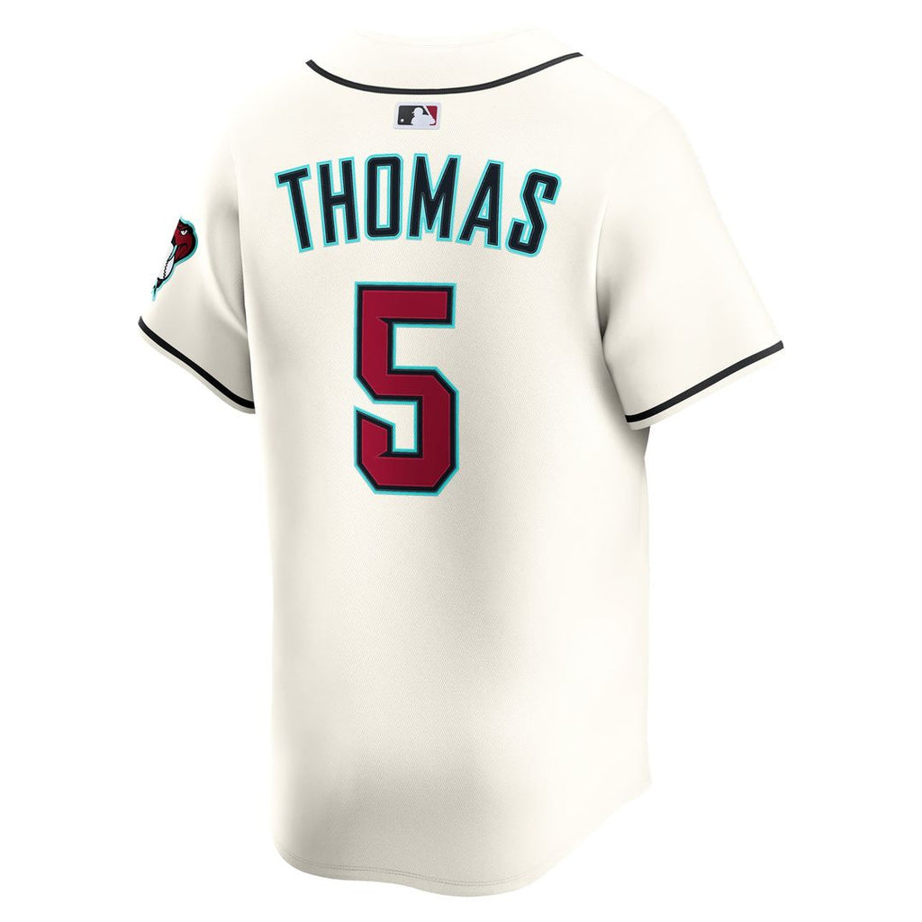 Arizona Diamondbacks Alek Thomas Nike Cream Home Limited Player Jersey product image 3, provided for visual reference and