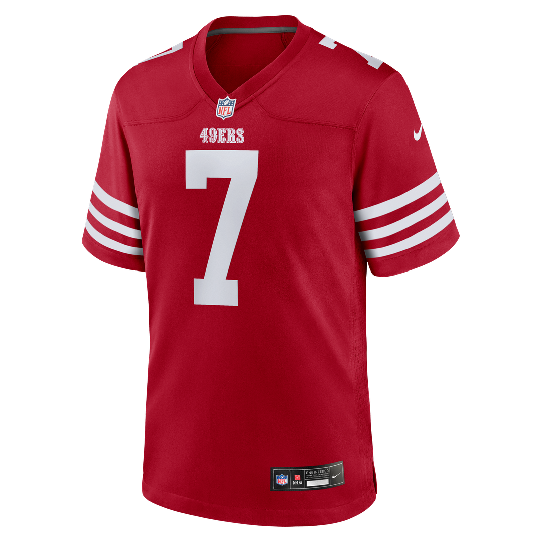 San Francisco 49ers Thomas Morstead Nike Scarlet Team Game Jersey product image 2, provided for visual reference and product