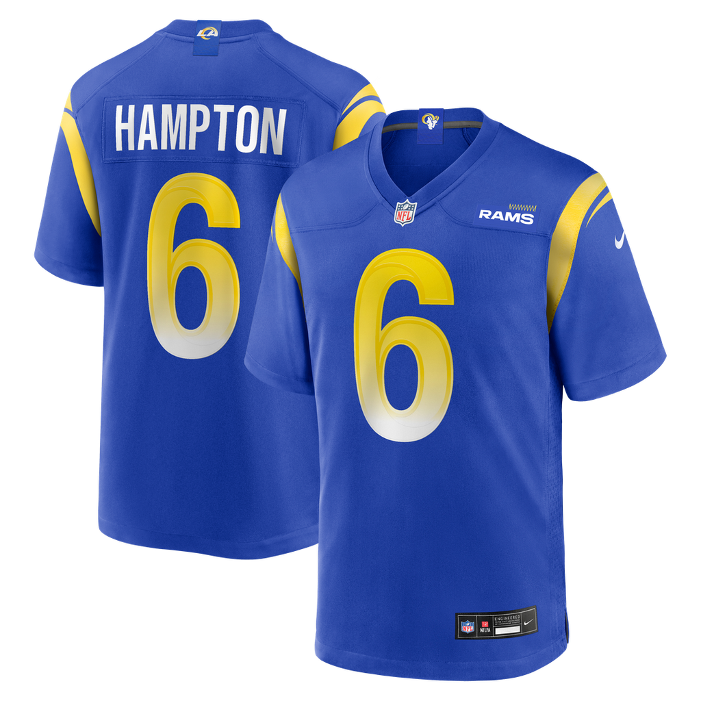 Los Angeles Rams Nick Hampton Nike Royal Team Game Jersey product image 1, provided for visual reference and product detail