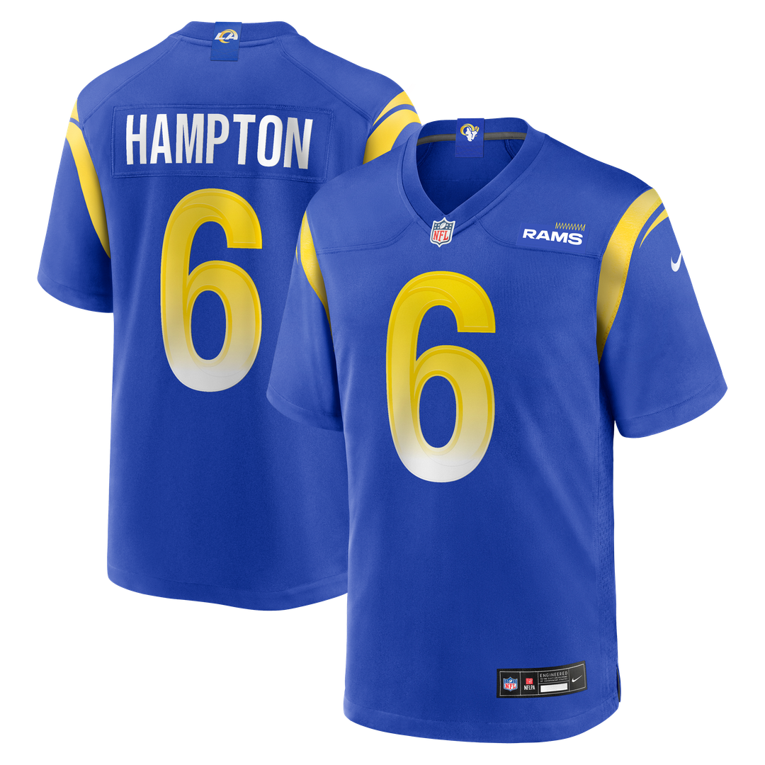 Los Angeles Rams Nick Hampton Nike Royal Team Game Jersey product image 1, provided for visual reference and product detail