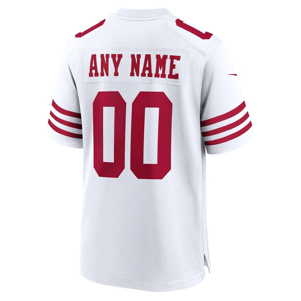 San Francisco 49ers Nike Scarlet Custom Jersey product image 25, provided for visual reference and product detail review
