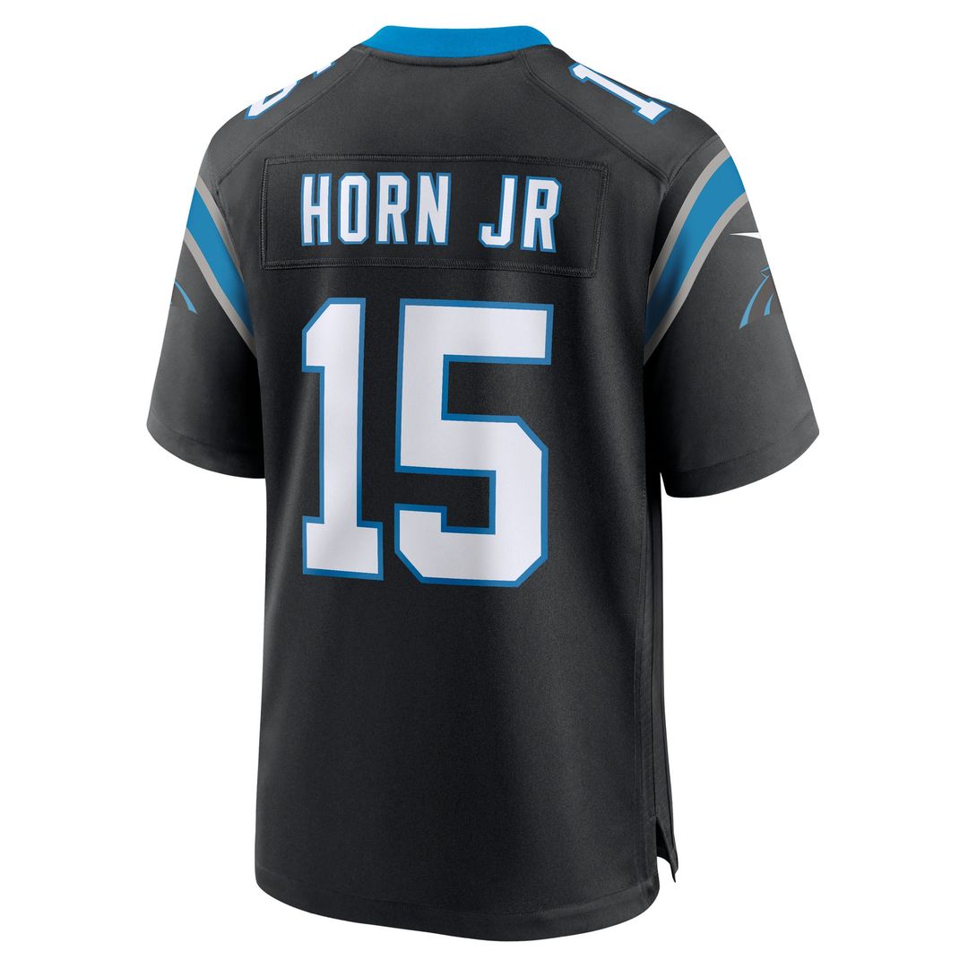 Carolina Panthers Jimmy Horn Jr Nike Black Team Game Jersey product image 3, provided for visual reference and product