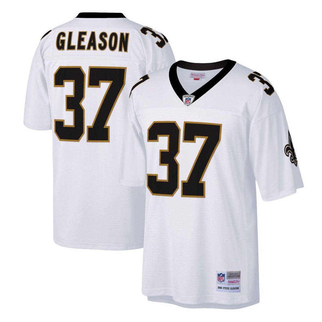New Orleans Saints Steve Gleason Mitchell & Ness White Big & Tall 2006 Retired Player Replica Jersey product image 1,
