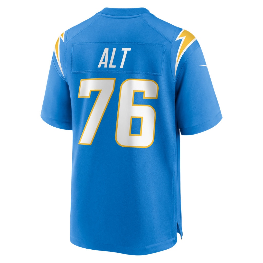 Los Angeles Chargers Joe Alt Nike Navy Alternate Super Chargers Game Player Jersey product image 9, provided for visual