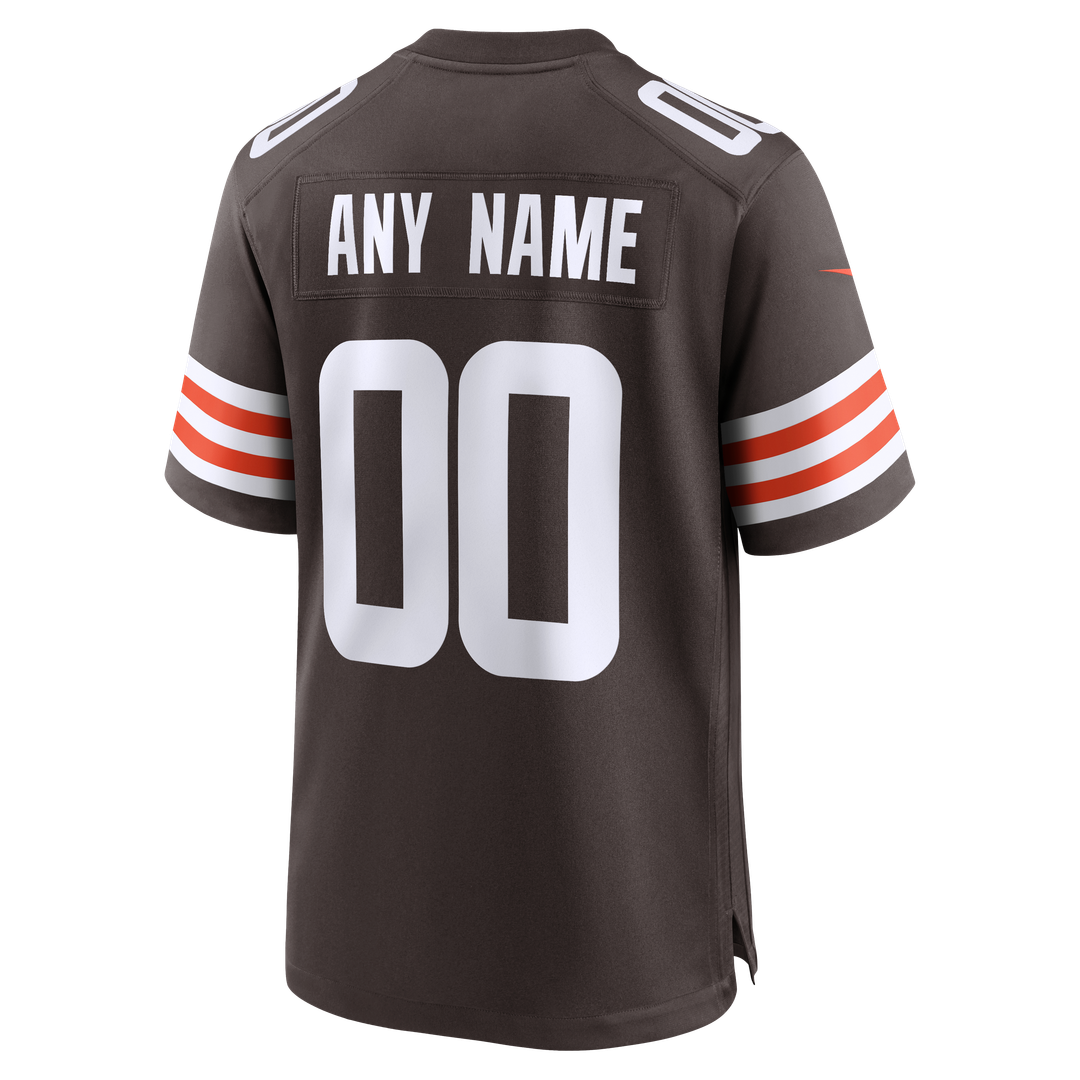 Nike Cleveland Browns Brown Custom Game Jersey product image 11, provided for visual reference and product detail review