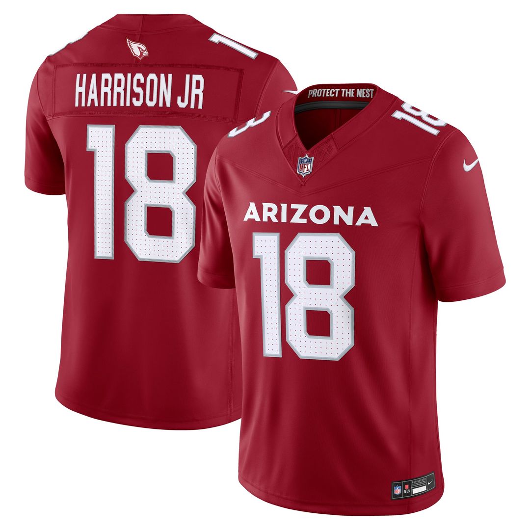 Arizona Cardinals Marvin Harrison Jr. Nike Black Alternate Vapor F.U.S.E. Stitched Limited Jersey product image 7, provided