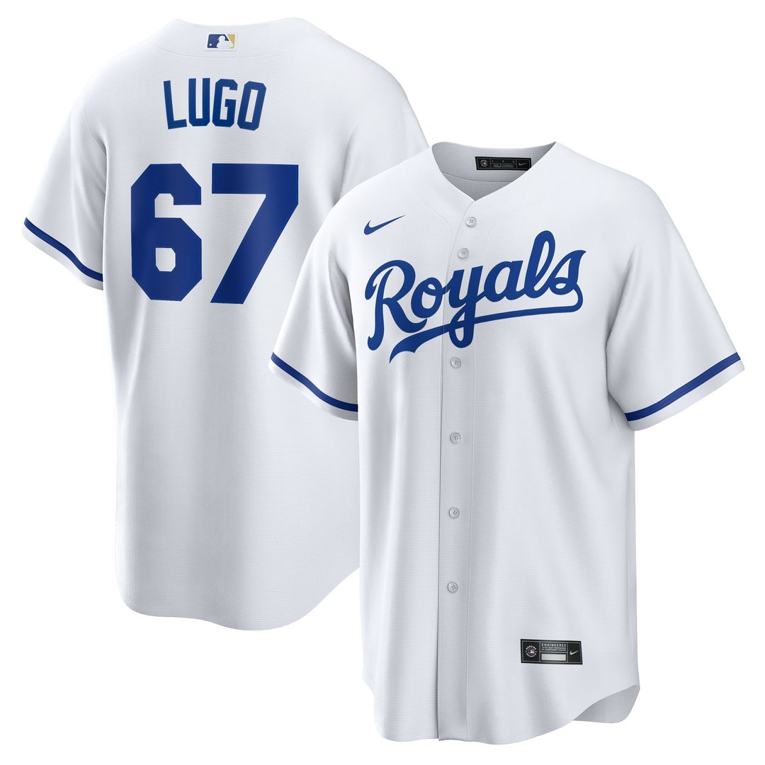 Kansas City Royals Seth Lugo Nike White Home Replica Jersey product image 1, provided for visual reference and product