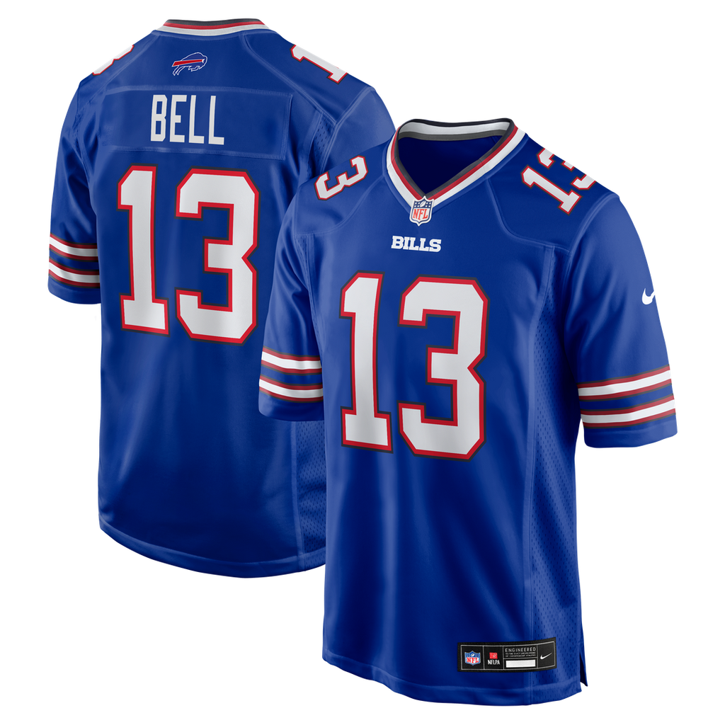Buffalo Bills Skyler Bell Nike Royal Team Game Jersey product image 1, provided for visual reference and product detail