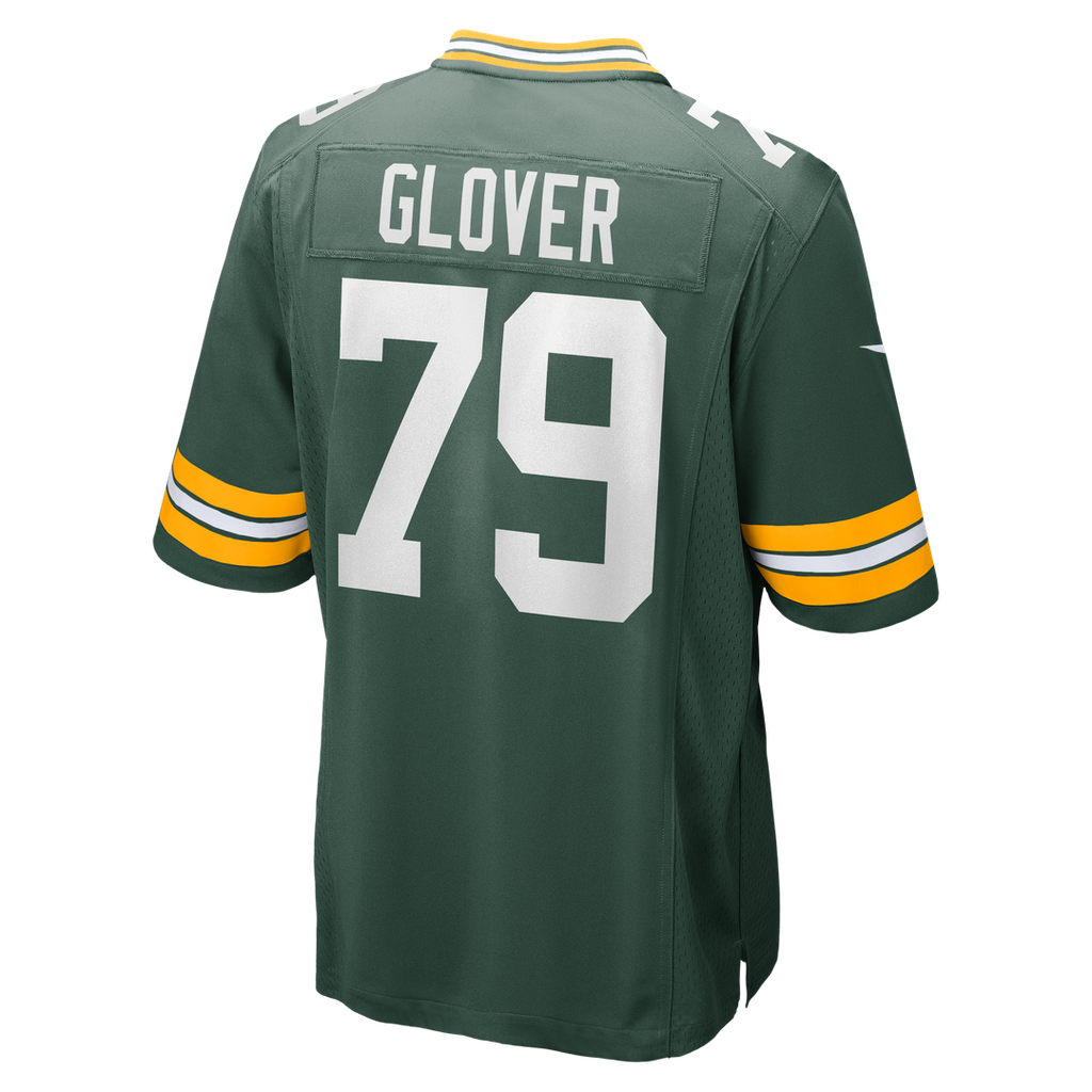 Green Bay Packers Travis Glover Nike Green Game Jersey product image 3, provided for visual reference and product detail