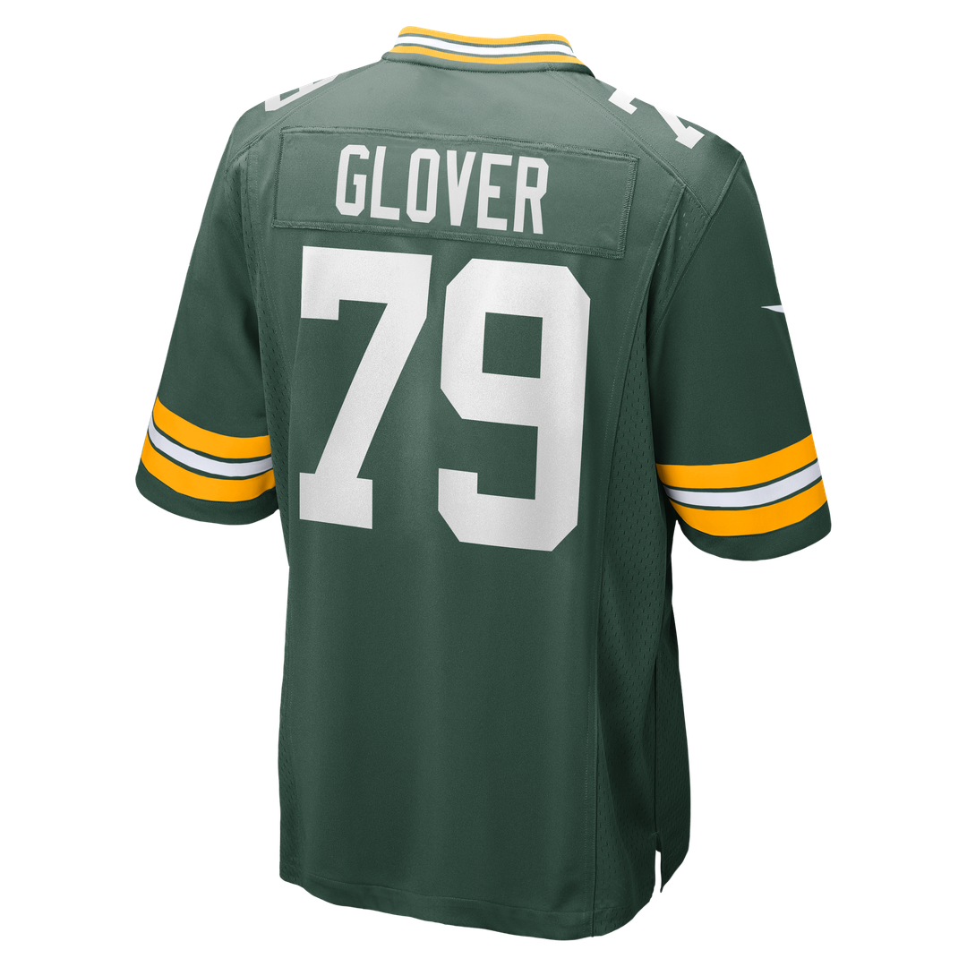 Green Bay Packers Travis Glover Nike Green Game Jersey product image 3, provided for visual reference and product detail