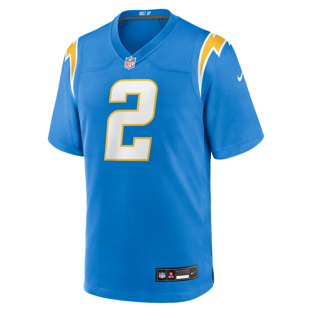 Los Angeles Chargers Elijah Molden Nike Powder Blue Team Game Jersey product image 2, provided for visual reference and