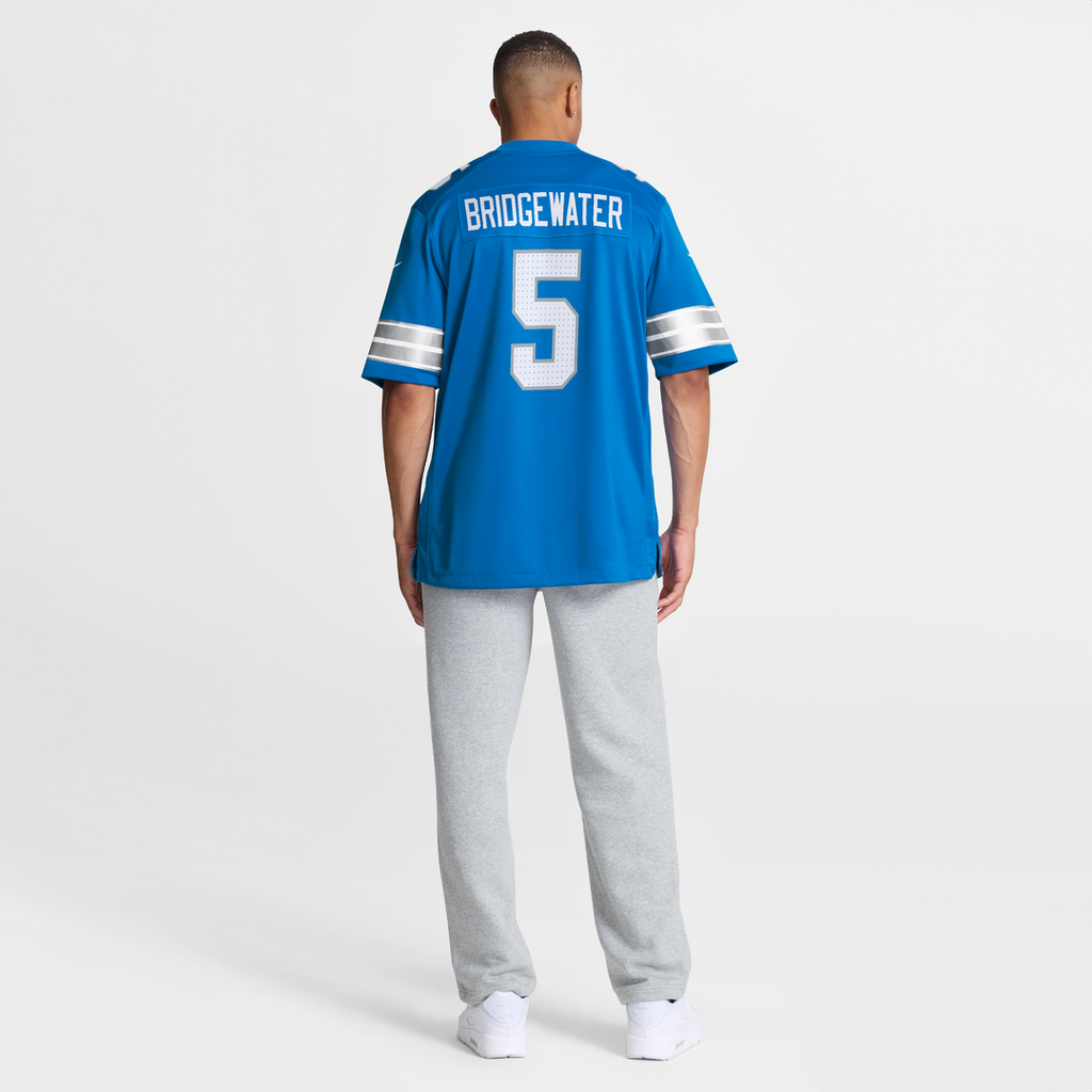 Detroit Lions Teddy Bridgewater Nike Blue Team Game Jersey product image 5, provided for visual reference and product detail