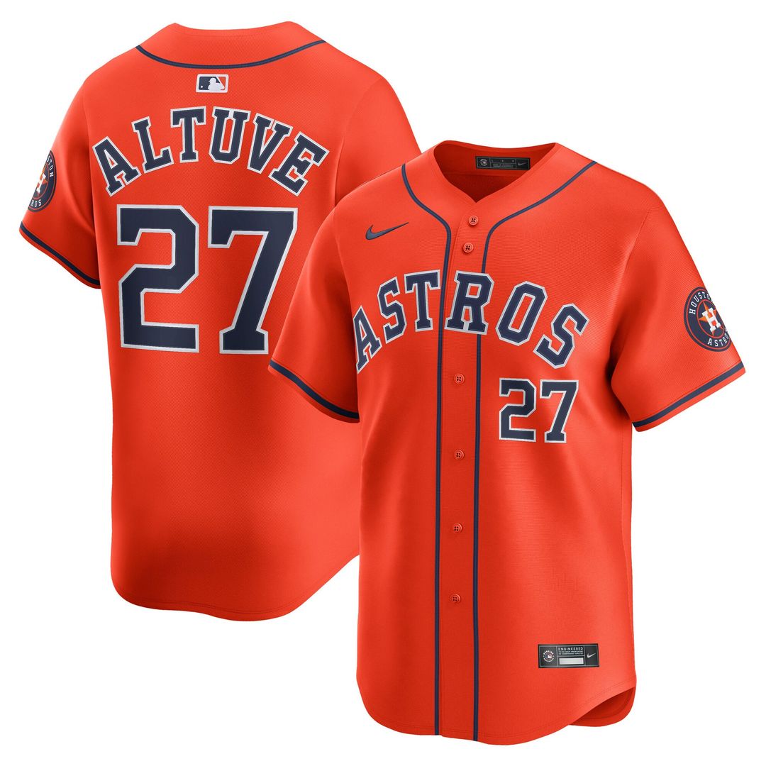 Houston Astros Jose Altuve Nike White Home Limited Player Jersey product image 7, provided for visual reference and product