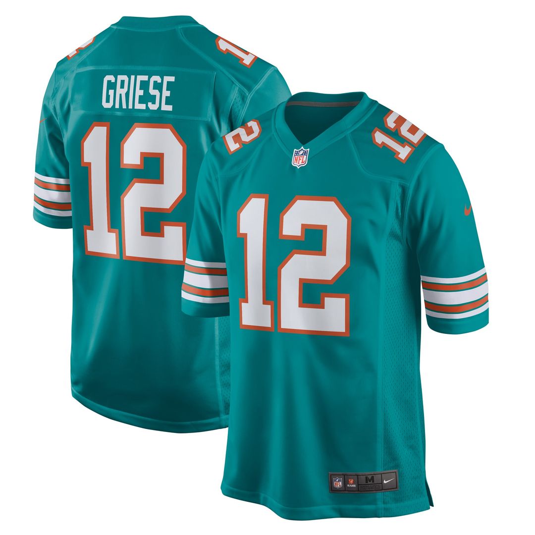 Miami Dolphins Bob Griese Nike Aqua Retired Player Jersey product image 1, provided for visual reference and product detail