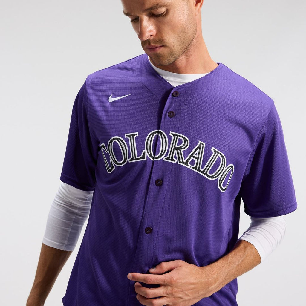 Colorado Rockies Nike Purple Alternate Replica Team Jersey product image 9, provided for visual reference and product detail