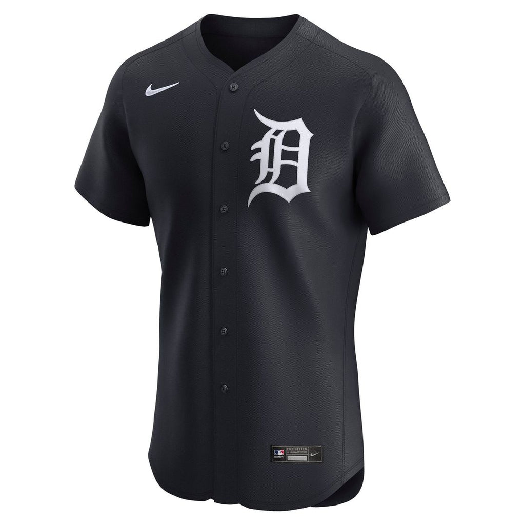 Detroit Tigers Nike Navy Alternate 2 Elite Jersey product image 2, provided for visual reference and product detail review