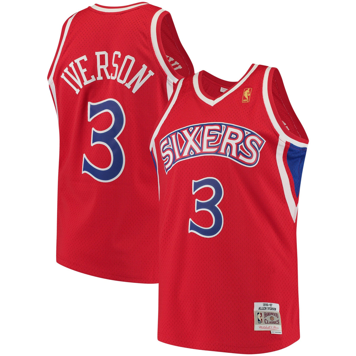 Men's Mitchell & Ness Allen Iverson Red Philadelphia 76ers product image 1