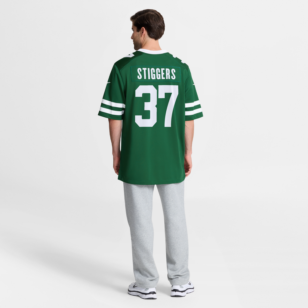 New York Jets Qwan'tez Stiggers Nike Legacy Green Team Game Jersey product image 8, provided for visual reference and