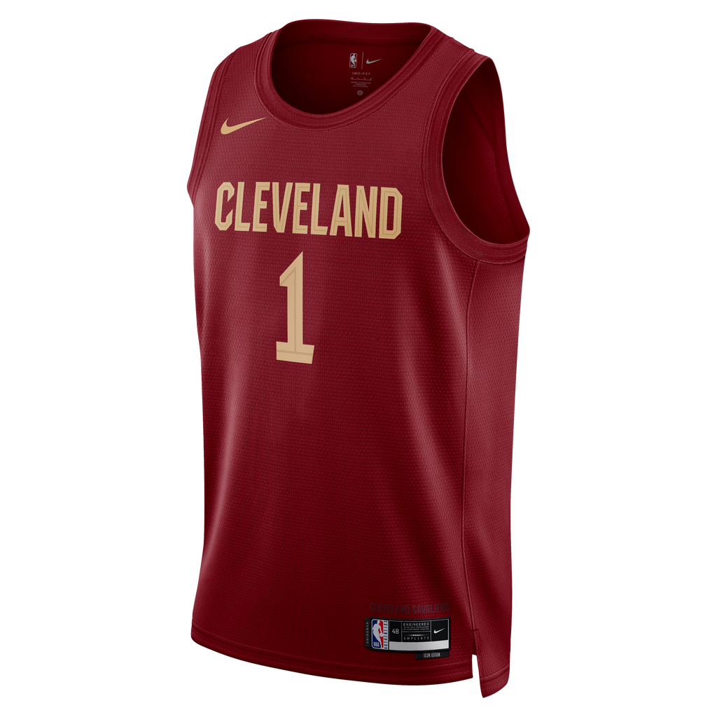 Cleveland Cavaliers Nike Icon Edition Swingman Jersey - Wine - James Harden - Unisex product image 3, provided for visual