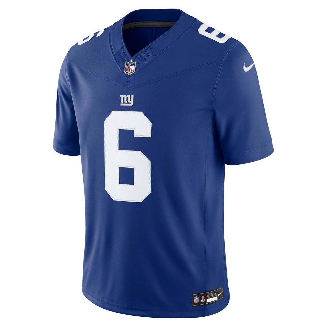 New York Giants Jaxson Dart Nike Royal Team Vapor F.U.S.E. Stitched Limited Jersey product image 2, provided for visual