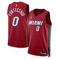 Miami Heat Jordan Brand Statement Edition Swingman Jersey - Red - Simone Fontecchio - Unisex product image 1, provided for